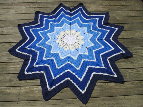 12 to blanket how a star crochet point afghan blanket throw point 12 star Crochet