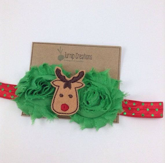 christmas headband reindeer rudolph headband red green christmas headband reindeer rudolph headband red green