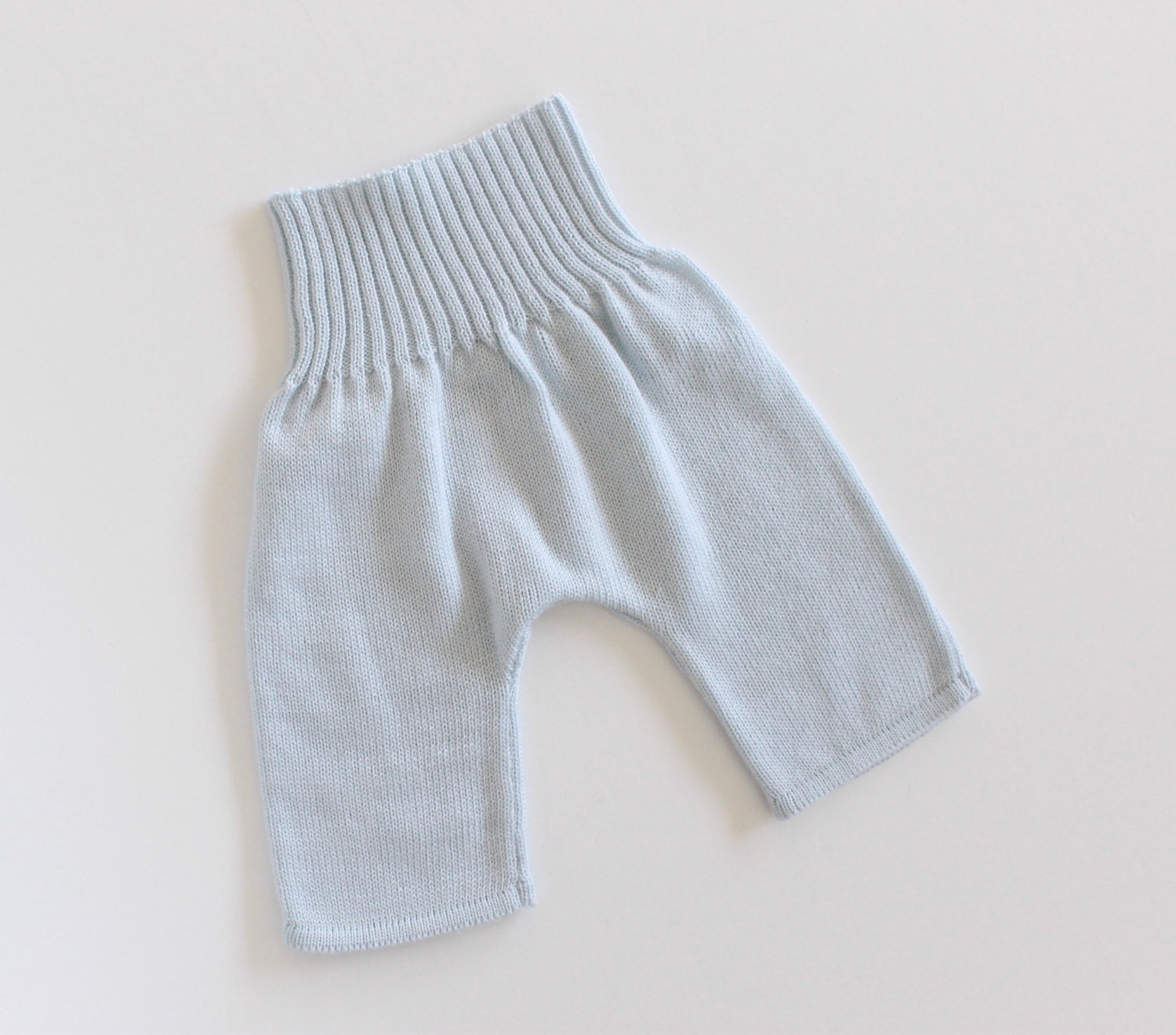 Knitted baby set. Striped sweater pants and socks. by tenderblue