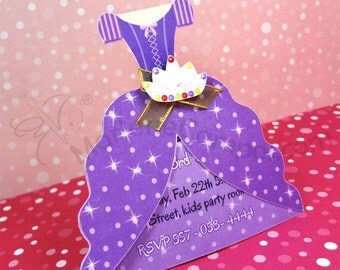 Rapunzel Invitation Inspired - Rapunzel dress - Printable Invitation - Personalized Invitation - Paper Art by Marlene Campos