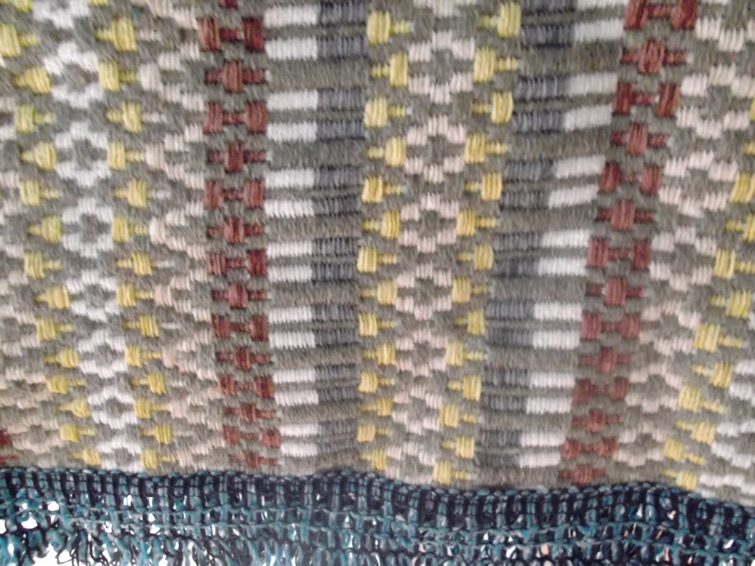 TRADITIONAL WOVEN BLANKET Portuguese throw winter by BinkyLoveCat