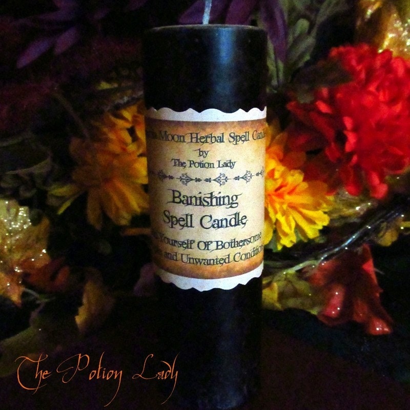 Banishing Candle Pagan Supplies Wiccan Supplies by ThePotionLady