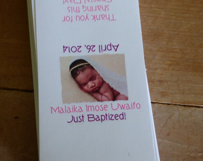 Custom Photo Mini Candy Bar Wrappers Childs Baptism, Christening, First Holy Communion Chocolate Religious Party Favor