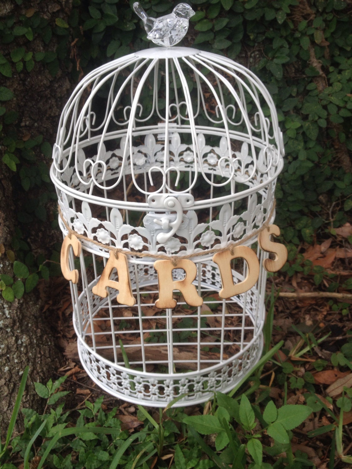 Decorative Wedding Bird Cage Card Holder With by hanscreations