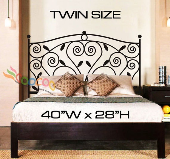 Wall Decal Sticker Removable Headboard DC052 Full Size Queen