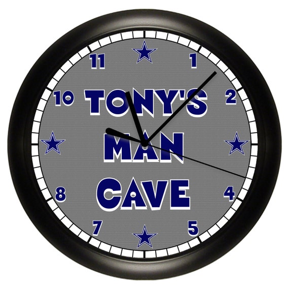 Personalized Man Cave Wall Clock Game or Rec Room