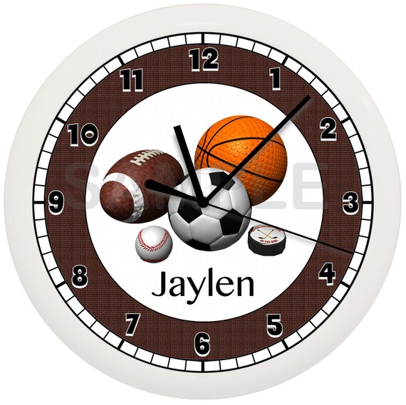 Personalized SPORTS WALL CLOCK