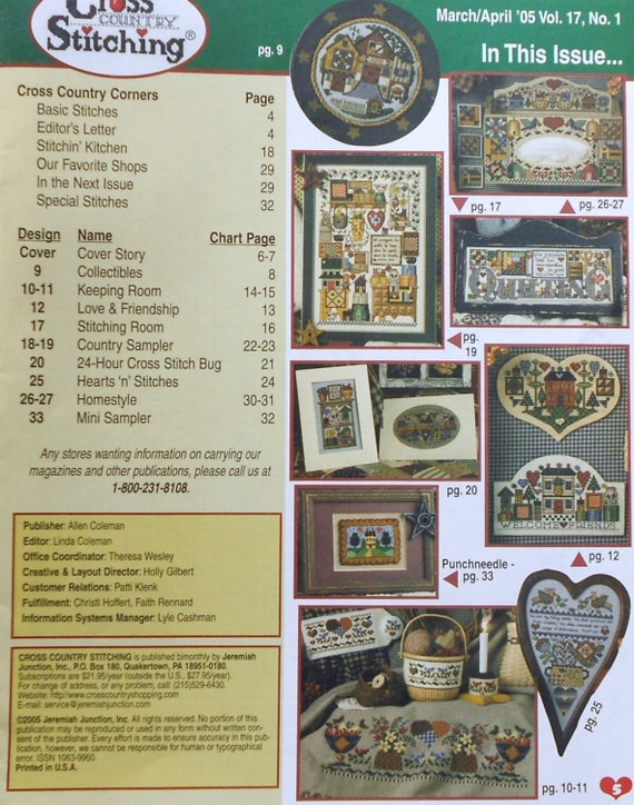 Cross Country Stitching LANCASTER BARN & QUILT Home Family By