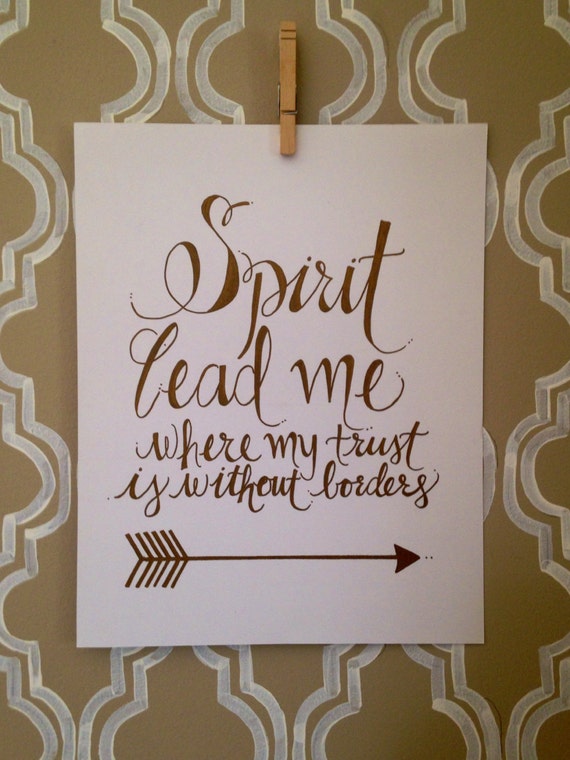 Items Similar To Spirit Lead Me 11x14 On Etsy