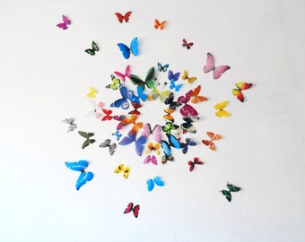 Realistic 3D Wall Butterflies- set of 50