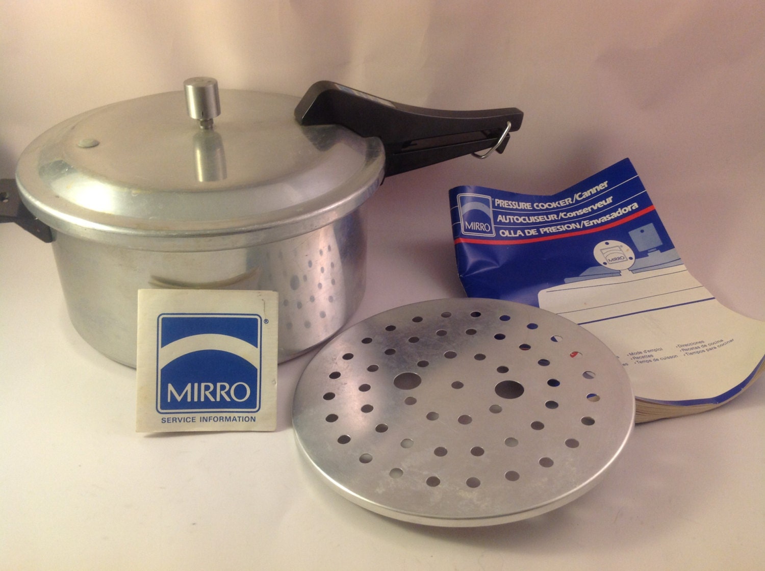 Vintage Mirro Speed Aluminum Pressure Cooker Vintage 6 qt