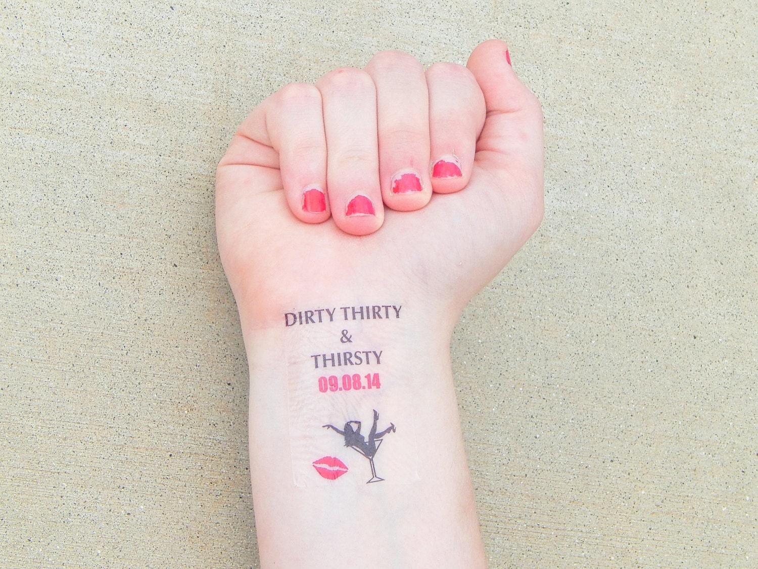 Dirty Thirty Birthday Party Temporary Tattoos Dirty 30 Party