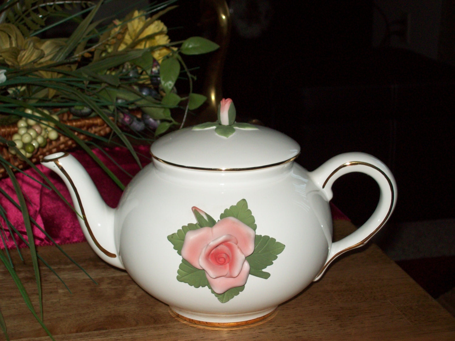 Vintage Rose Teapot By Teleflora Haute Juice