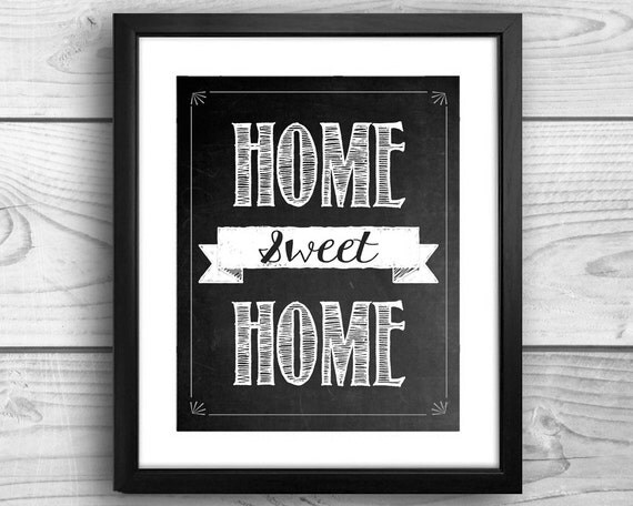 Items similar to Home Sweet Home Printable Decor | INSTANT DOWNLOAD ...