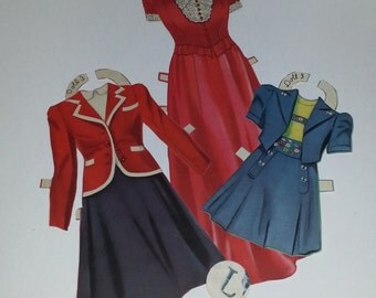 Popular items for paper doll clothing on Etsy