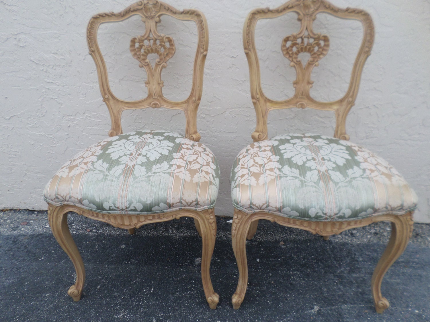 FABULOUS FINE FRENCH / Pair Of French Country Side Chairs / Hand Carved ...