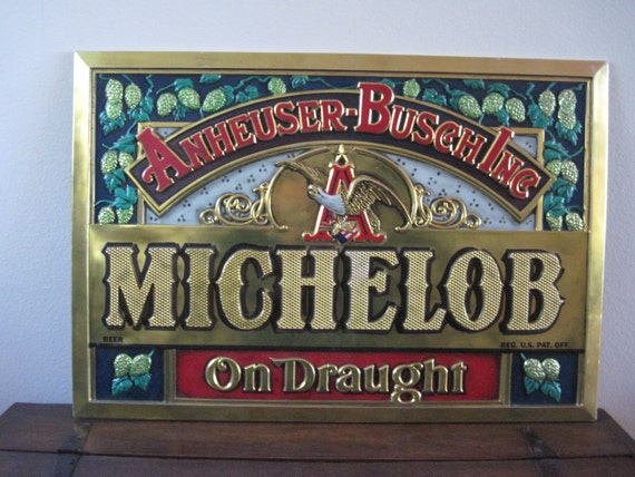 Items similar to Anheuser-Busch Inc. Michelob On Draught Beer Sign ...