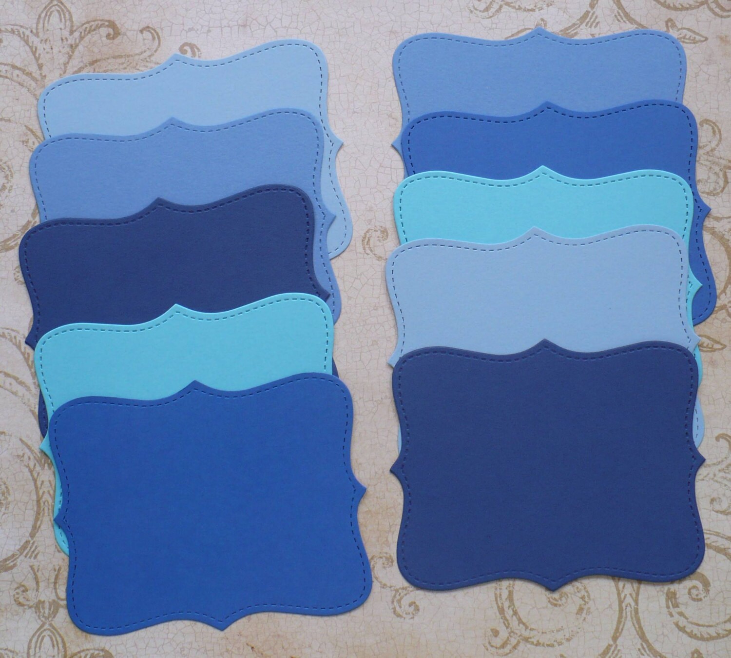 10 Cardstock Stampin Up Top Note Blue Colors for crafts cards