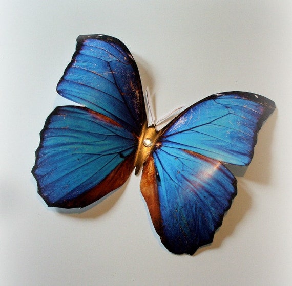 10 paper Extra large 3D butterfliesfor wedding Bouquets