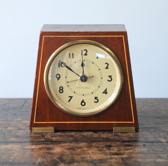 Vintage Working Seth Thomas Electric Table Clock