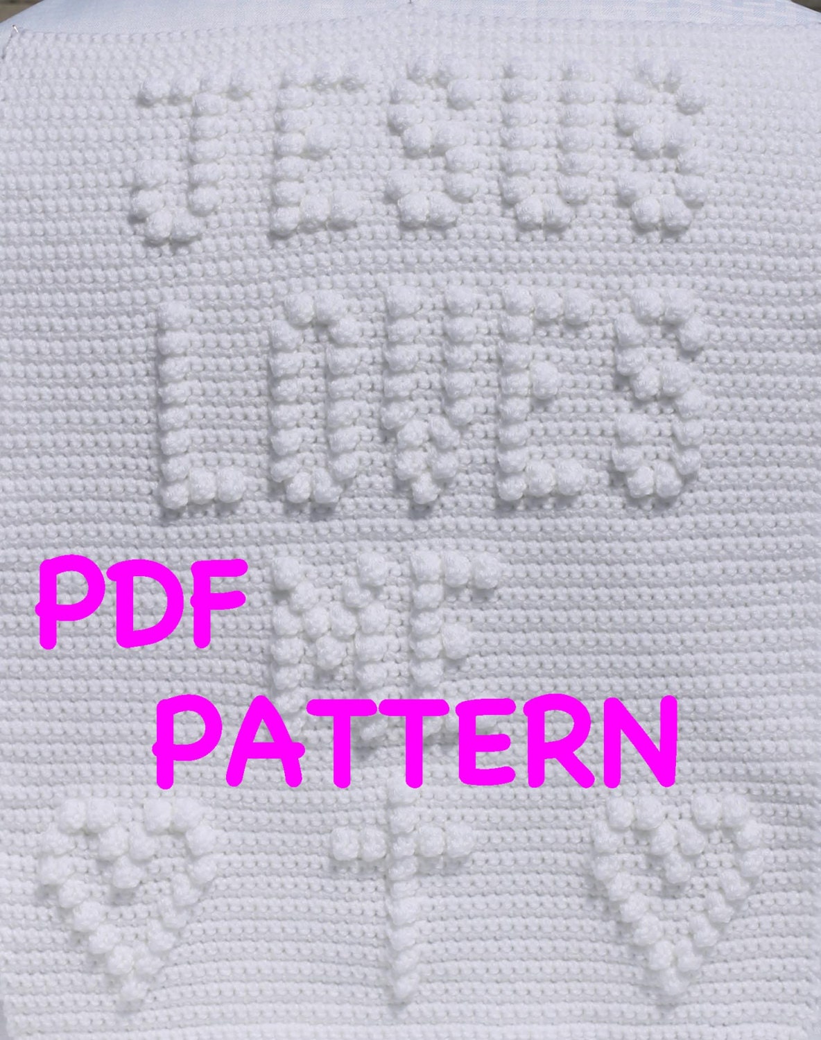 Jesus Loves Me Baby Blanket Pattern Wall Hanging