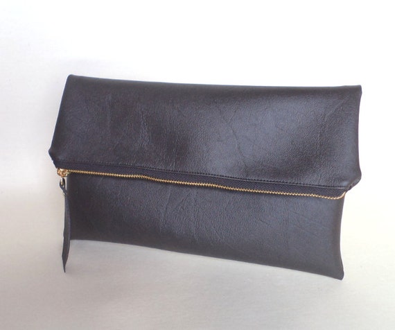 black foldover clutch simple clutch bag evening by reabags black foldover clutch simple clutch bag evening by reabags