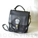 Vintage 70s COACH Classic Medium Black Leather Station Bag 5130
