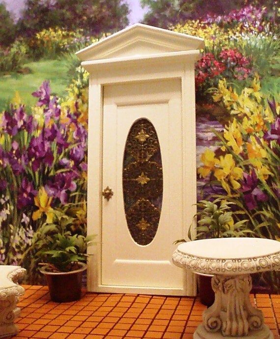 Dollhouse Miniature Door 112 1 inch scale by MiniatureIronWorks