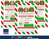 Ugly Sweater Invitation, holiday invitation, typography - digital file, printable (#771J) Il_170x135