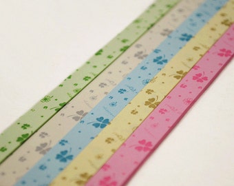 Cute Clover Origami Lucky Star Paper Strips Star Folding DIY - Pack of 90 Strips
