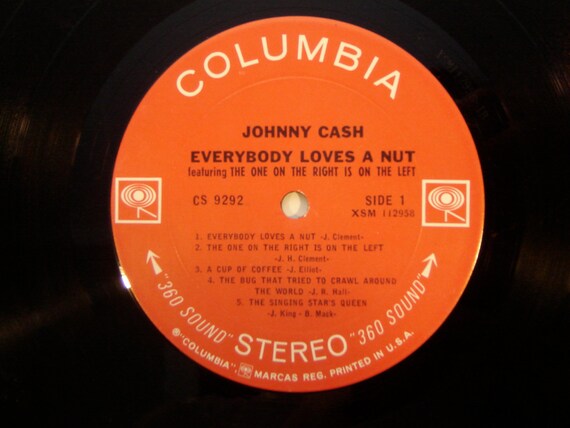 Johnny Cash Everybody Loves A Nut LP Out Of Print 1966