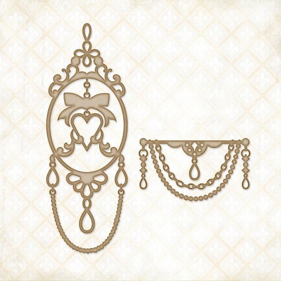 Blue Fern Studios Chipboard - Royal Page Baubles