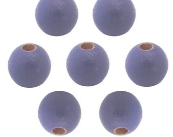 12mm Purple Round Wood Beads (50 Beads)