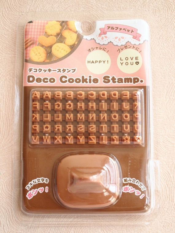Deco Cookie Stamp Cookie Alphabet Clay Marker Made by sewsewnsew