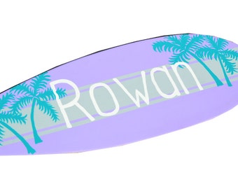 Surfboard Decor, Surf Board Sign, Custom Surfboard Wall Art, Personalized Beach Sign