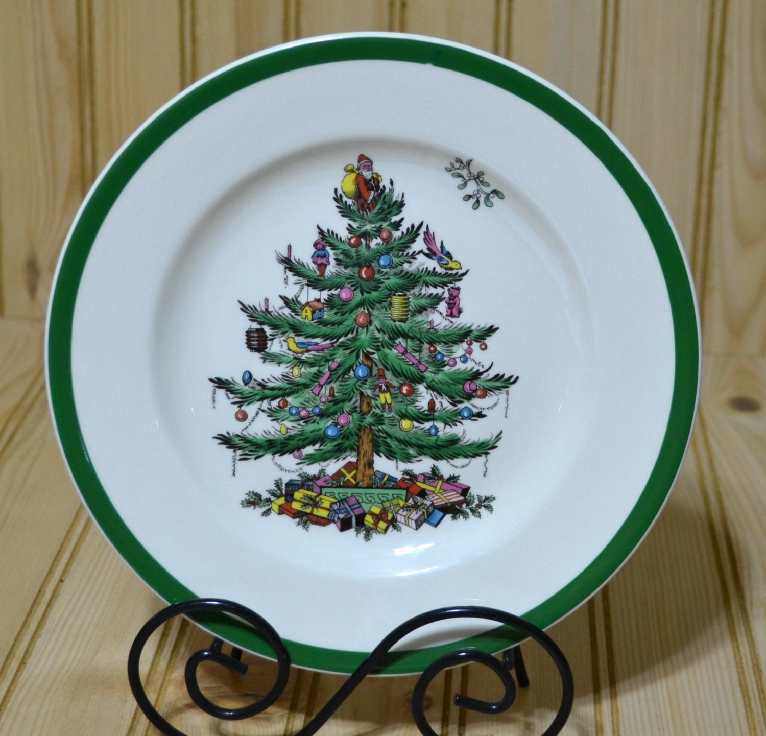 vintage spode christmas tree salad plate england s3324p vintage spode christmas tree salad plate england s3324p