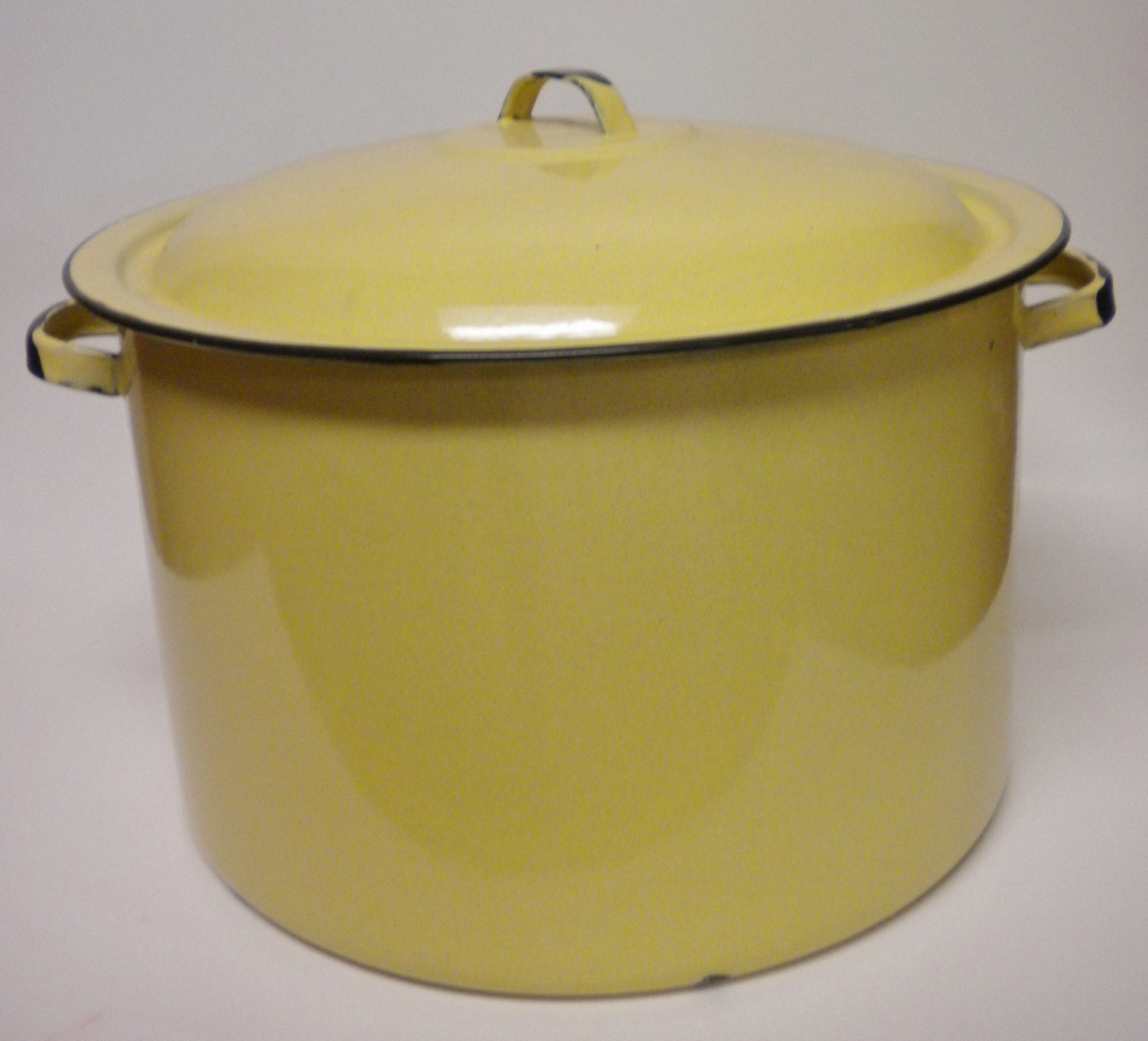 Stock Pot Vintage Yellow Enamelware Pots and by