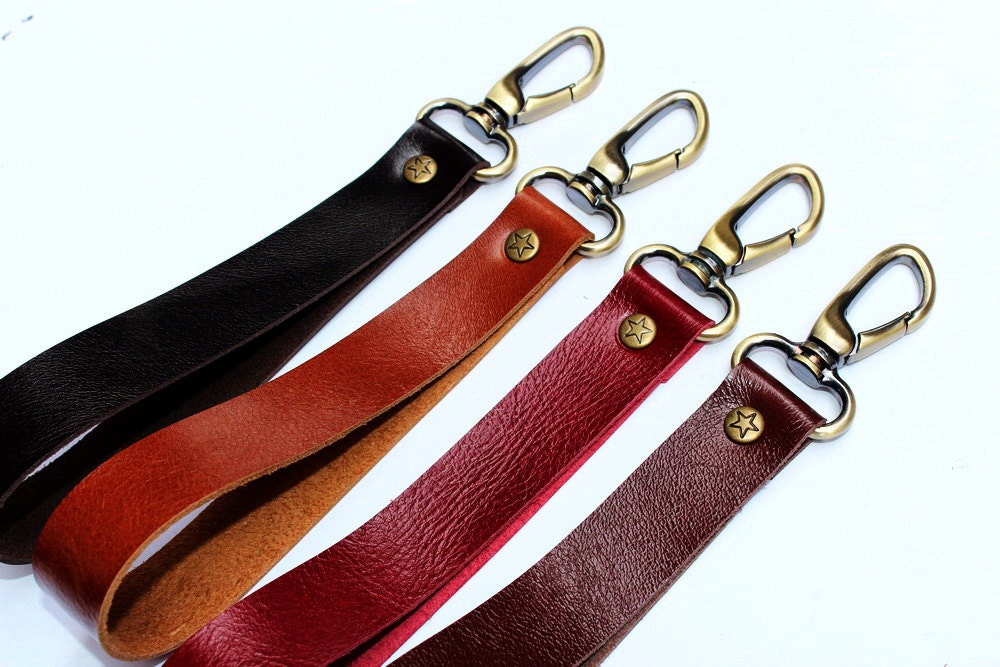 Durable & Strong Leather Wrist strap / Key Fob