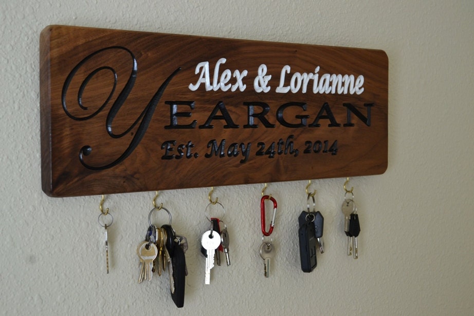 Personalized Key Holder Wedding gift idea Personalized