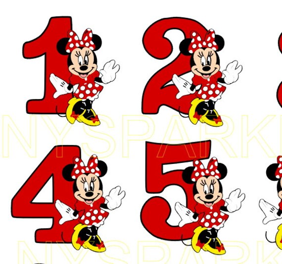 items similar to minnie mouse disney red birthday number