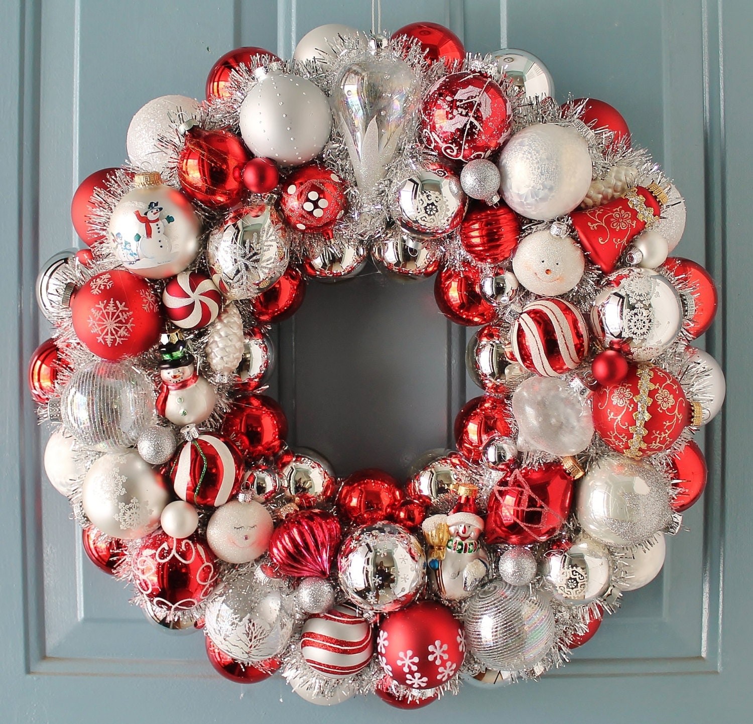 Download Christmas Wreath Snowman Ornament Wreath