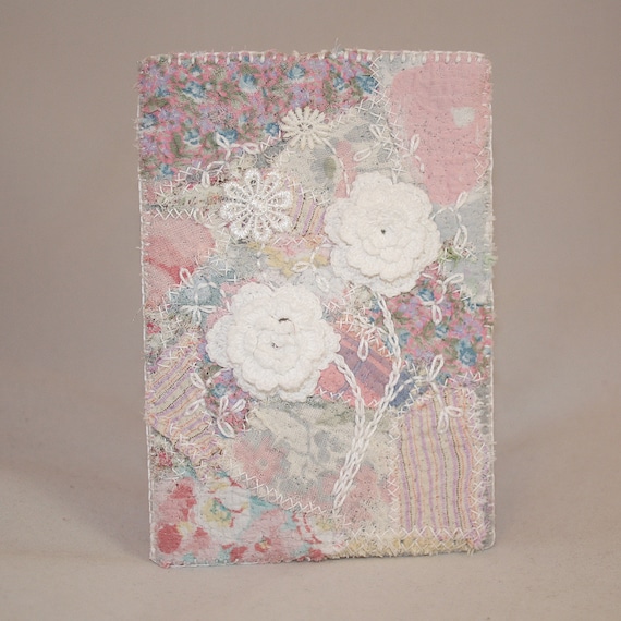 Gadget Phone Case  Pink patchwork and lace  by Lynwoodcrafts