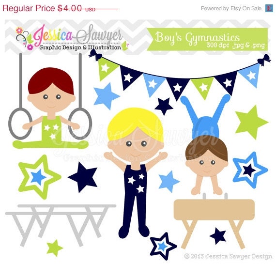 50% OFF - INSTANT DOWNLOAD, little tumblers clip art, boys gymnastics clip art, tumbling graphic for invitations, party supply, graphic des Il_570xn