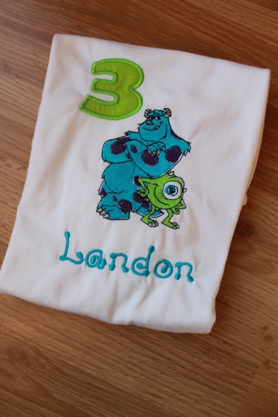 monsters inc 1st birthday shirt