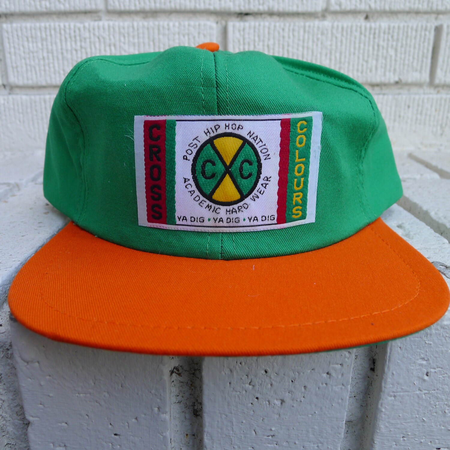 Deadstock CROSS COLOURS Hat Post Hip Hop Nation Academic Hard