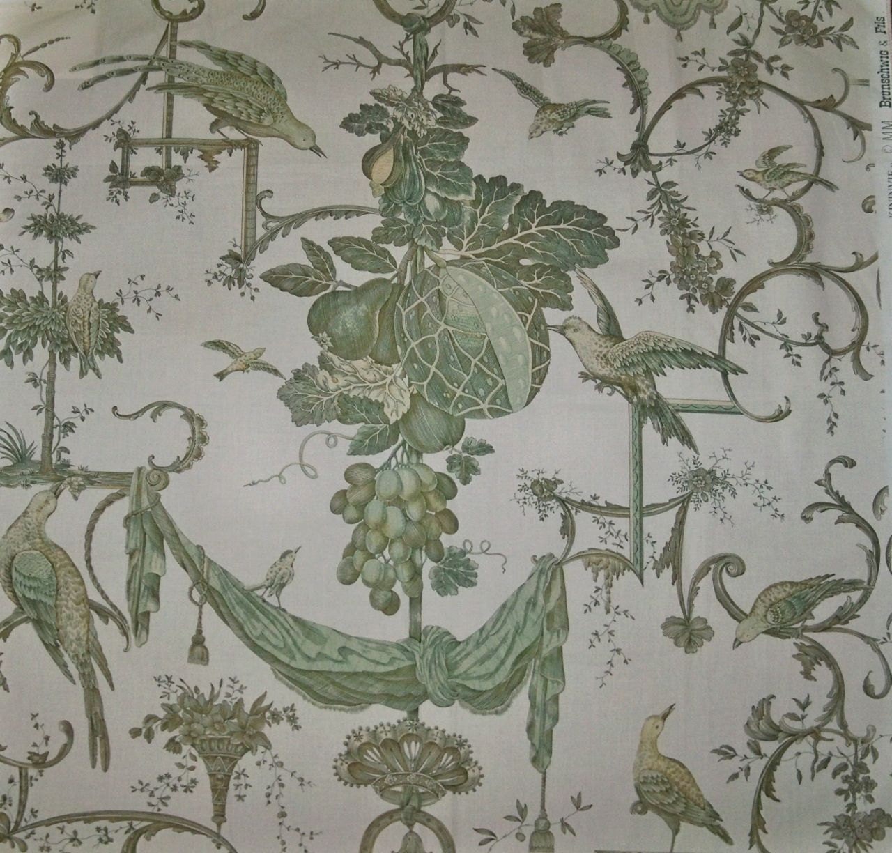 BRUNSCHWIG & FILS KININVIE Birds Toile Fabric by ...