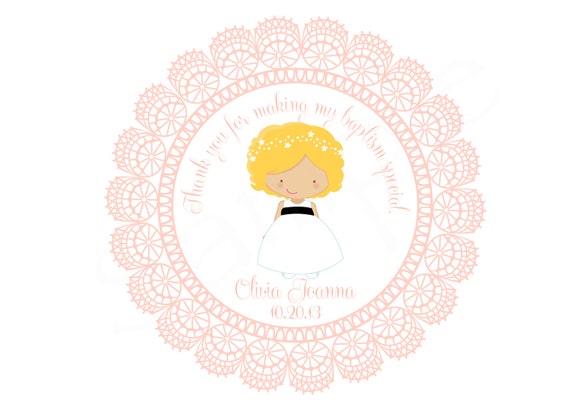 Mi Bautizo/ Baptism /Christening /First Communion Party Favor Tags ...