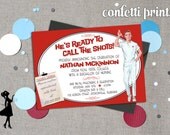 Male Nurse Graduation Invitation - CALLING THE SHOTS Printable Il_170x135