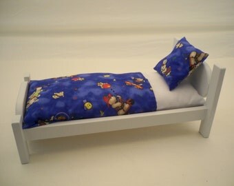 wooden 18 inch doll bed