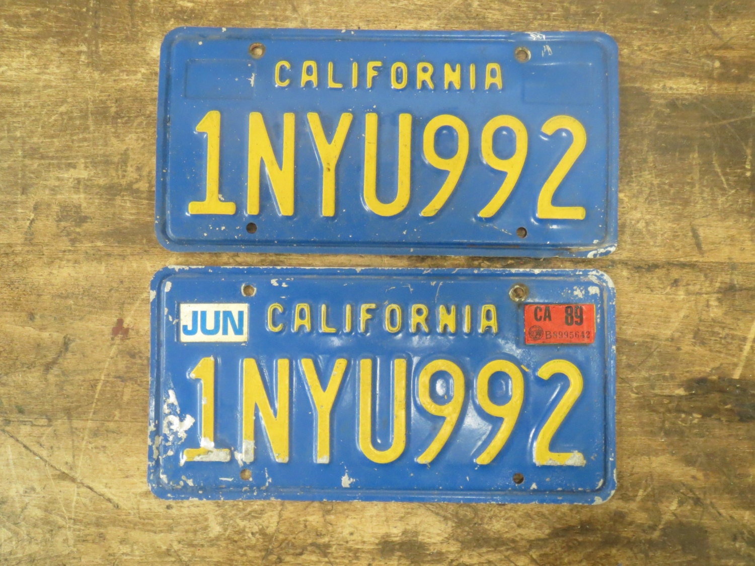 Vintage California License Plates by RubberSoulAntiques on Etsy